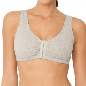 6. Fruit Of The Loom Comfort Cotton Blend Front Close Sports Bra